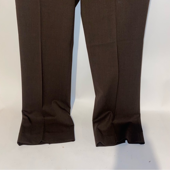 Ralph Lauren Womens Dress Pants Slacks Size 8 Brown Solid Wool Lycra Waist‎ 32" - Picture 2 of 14